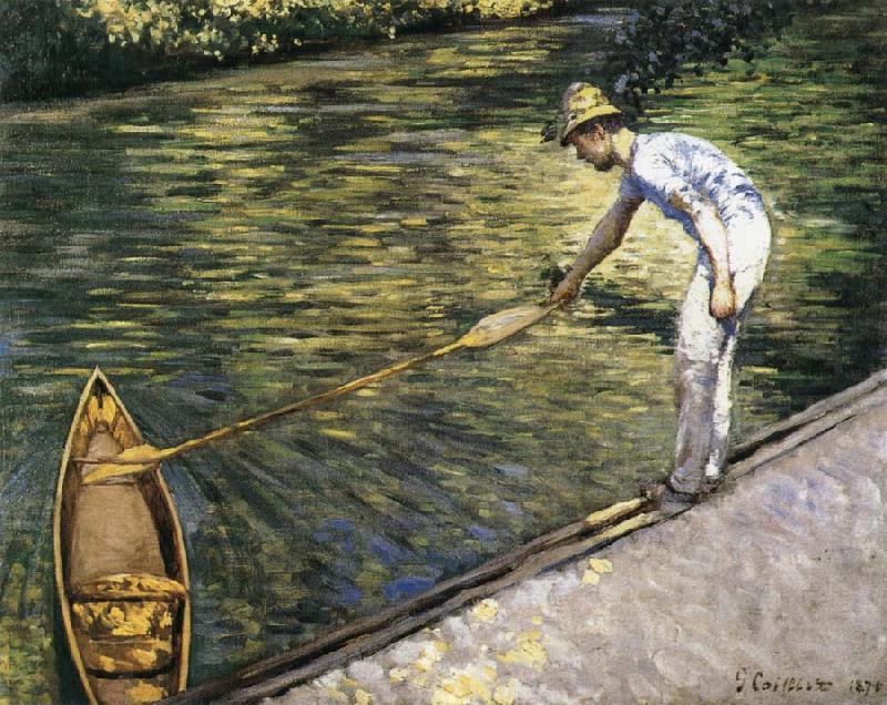 Gustave Caillebotte Tug the racing boat oil painting image